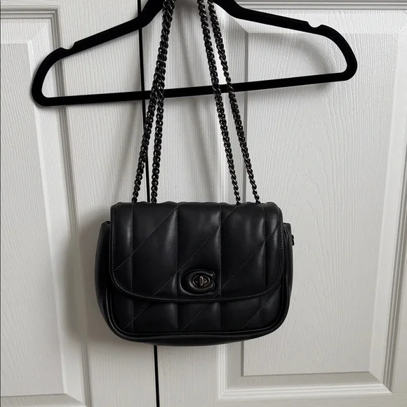 Coach Black Quilted Shoulder Bag - Picture 1 of 6